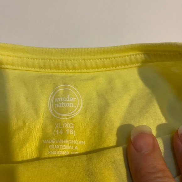 Girls Wonder Nation t shirts (2) XL 14/16  JD - Picture 4 of 11